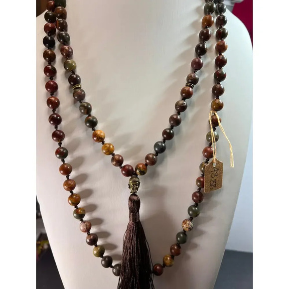 Cherry creek jasper mala necklace - Picture 6 of 10